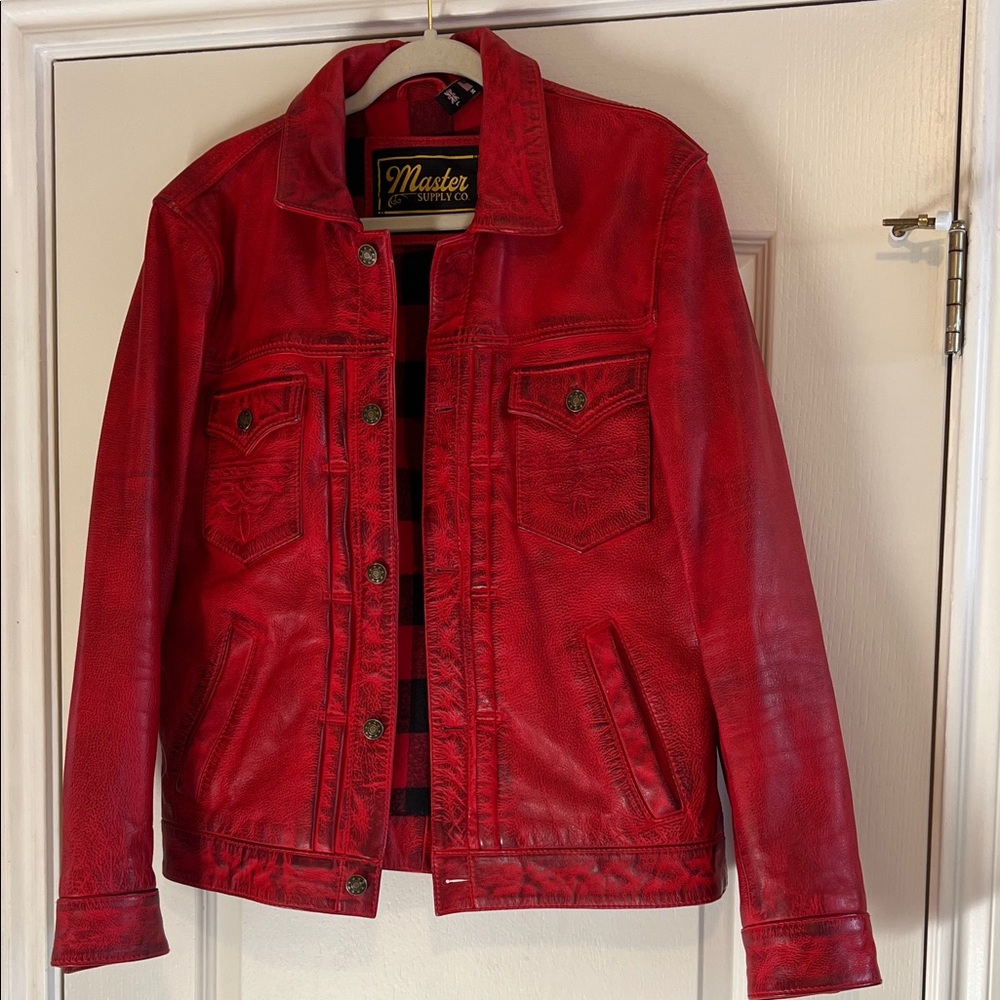 Mens Full grain Leather Jacket